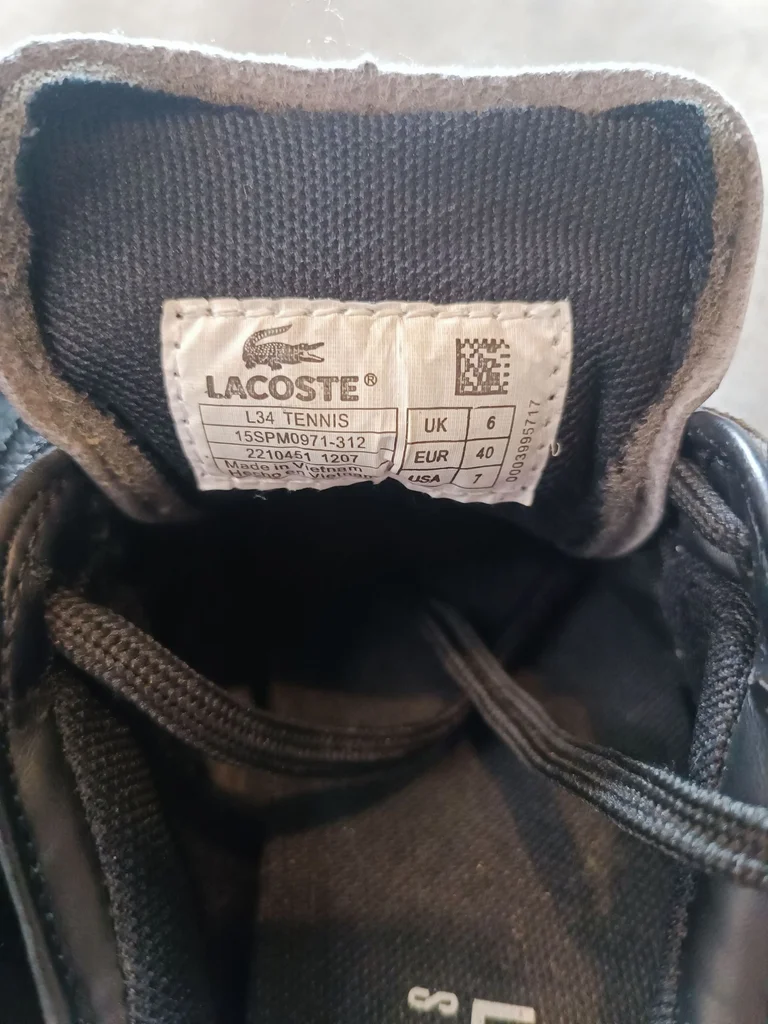 Vintage Lacoste sneakers size 40 in good condition – photo 6
